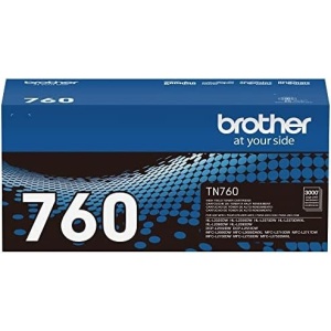 Brother Genuine TN760 High Yield Black Toner Cartridge